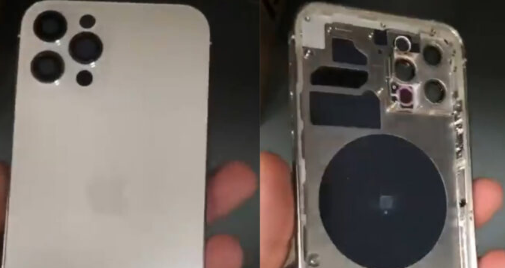 苹果iPhone12Pro底盘泄漏显示了所谓的动手视频中的平坦侧面