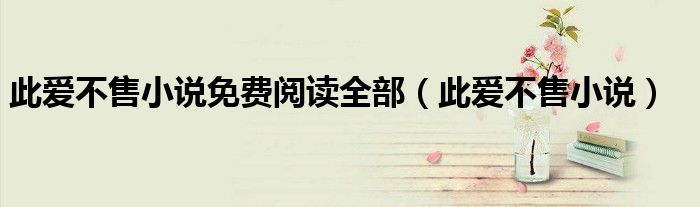 此爱不售小说免费阅读全部（此爱不售小说）